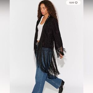 Free People London Nights Piano Duster